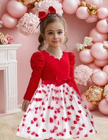 Valentine's Day Love Tulle Princess Dress