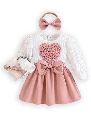 Valentine's Day Love Long Sleeve Dress