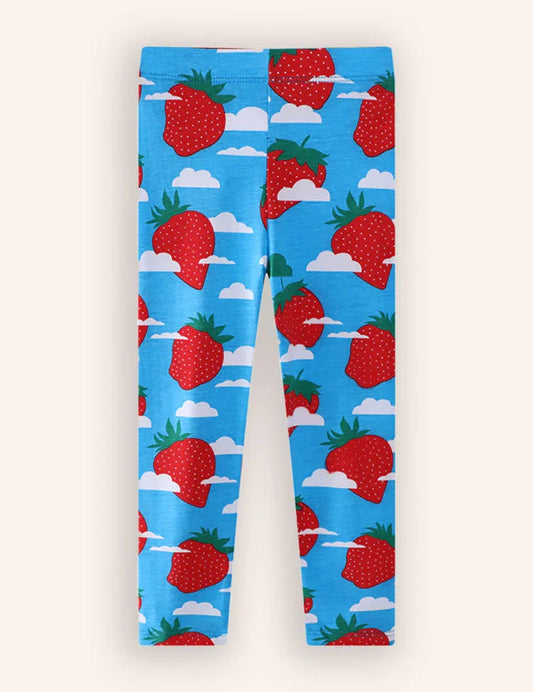 Strawberry Print Leggings