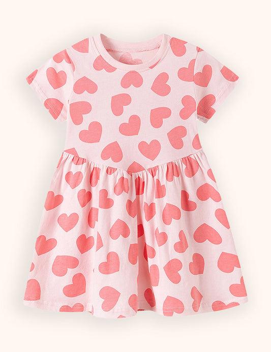 Valentine's Day Love Print Dress
