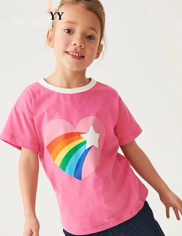 Love Rainbow Printed Short Sleeve T-Shirt