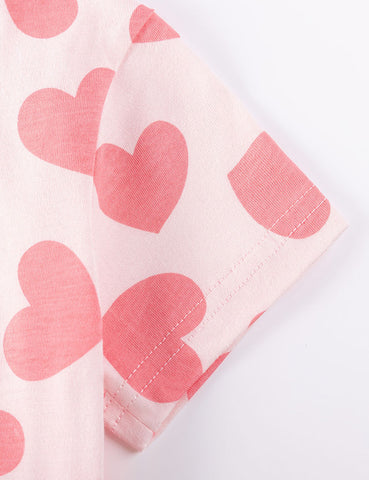 Valentine's Day Love Print Dress