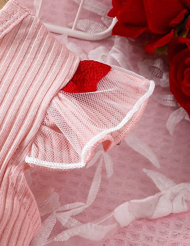 Valentine's Day Love Tulle Bow Dress