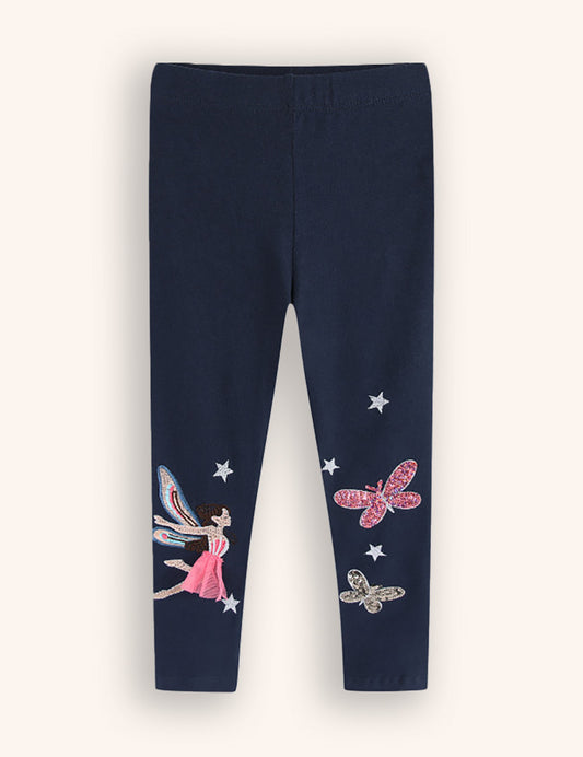 Fairy Embroidered Leggings