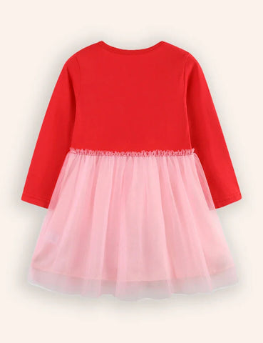 Cute Fairy Embroidered Tulle Dress