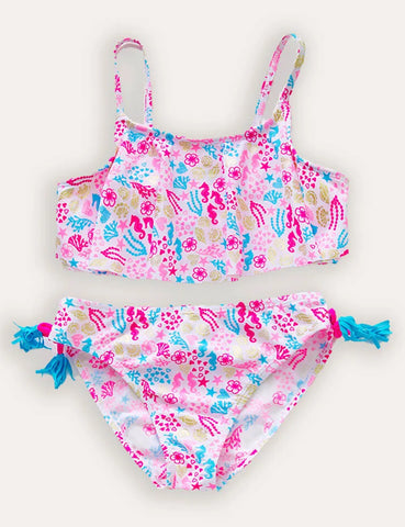 Flower Print Bikini Set