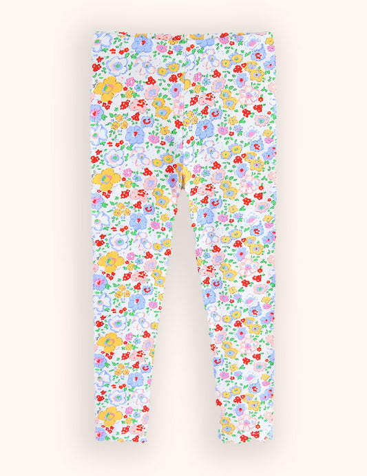 Floral Printed Cotton Leggings