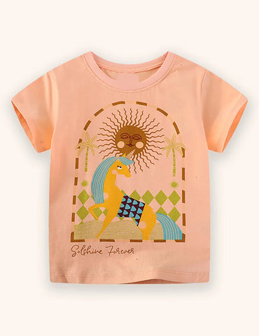 Sun Unicorn Printed Set