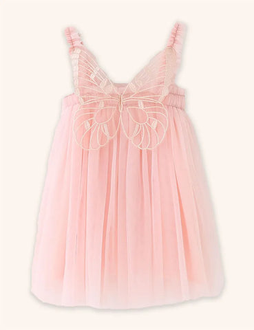 Abito in tulle con farfalla 3D