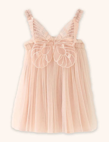 Abito in tulle con farfalla 3D