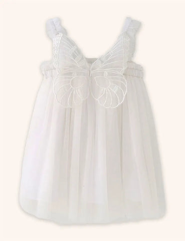 Abito in tulle con farfalla 3D