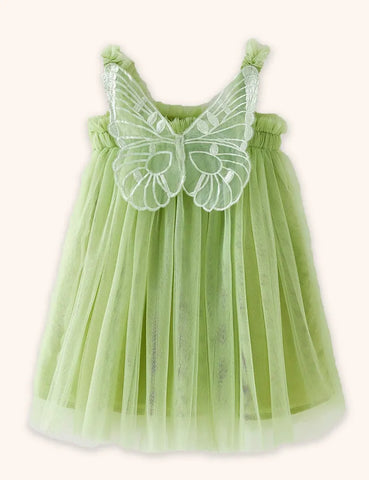 Abito in tulle con farfalla 3D