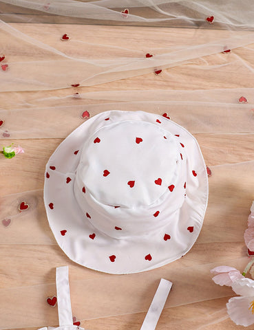 Valentine's Day Love Print Dress + Hat