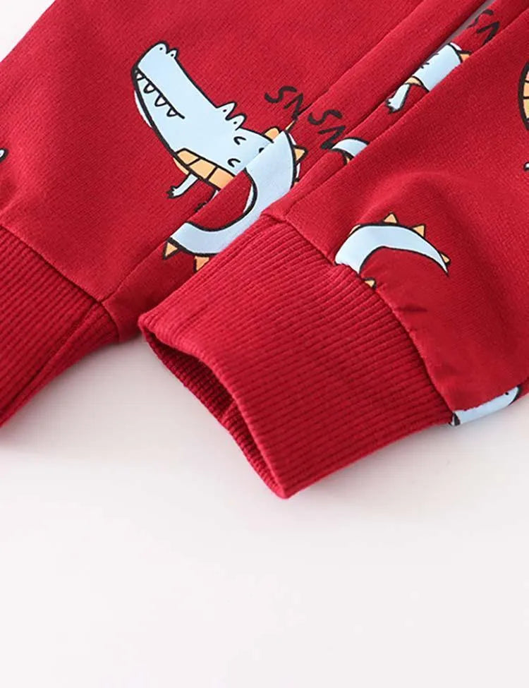 Alligator Printed Sweatpants - Mini Taylor