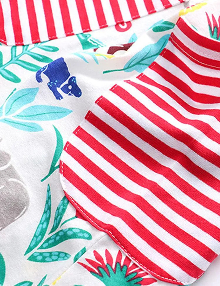 Animal and Plant Printed Dress - Mini Taylor
