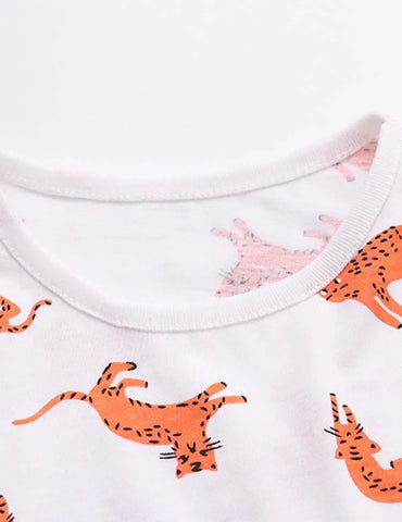 Animal Cartoon Printed Dress - Mini Taylor