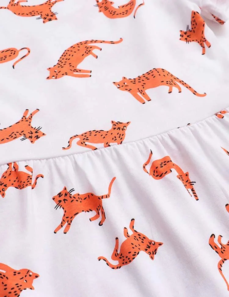 Animal Cartoon Printed Dress - Mini Taylor
