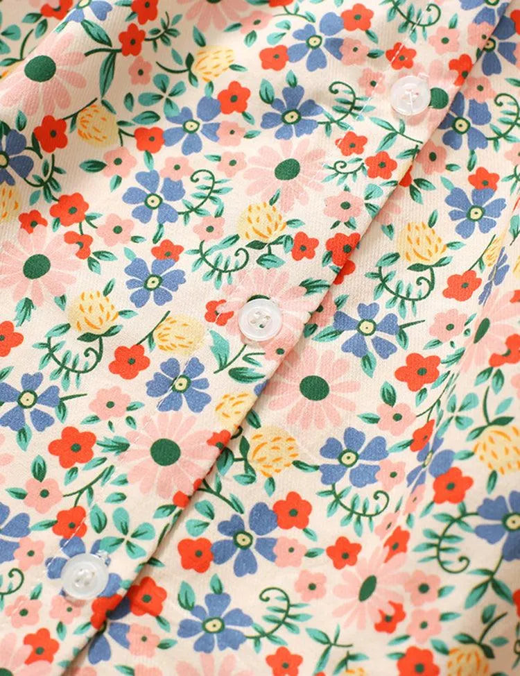 Animal Embroidery Floral Full Printed Dress - Mini Taylor