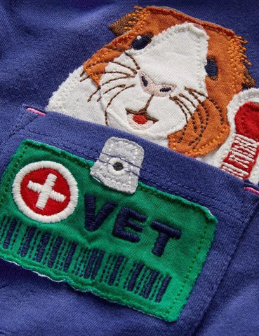 Artist Appliqué Pocket Dress - Mini Taylor