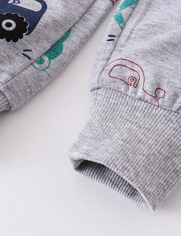 Automobile Printed Trousers - Mini Taylor