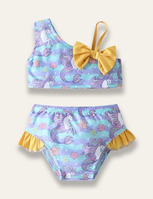 Baby Girl Animal Bikini Split Swimsuit - Mini Taylor