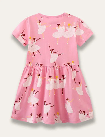 Ballet Girl Printed Dress - Mini Taylor