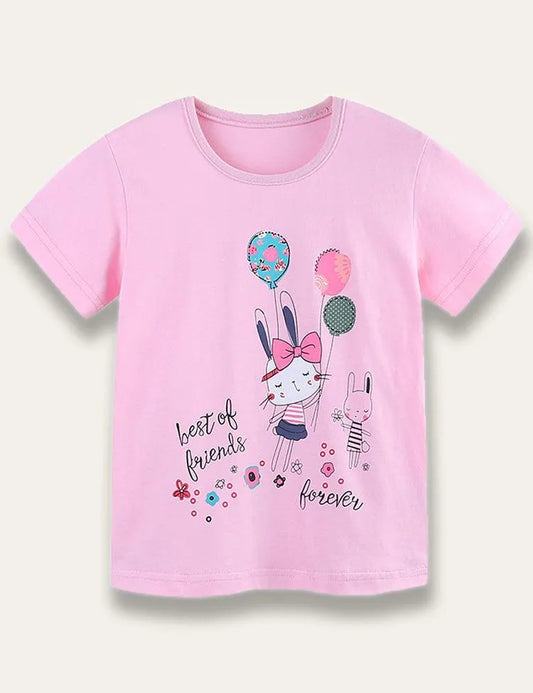 Balloon Bunny Print T-Shirt - Mini Taylor