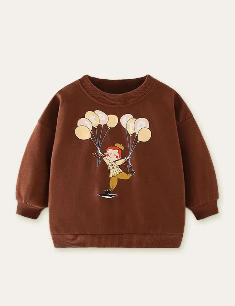 Balloon Girl Printed Sweatshirt - Mini Taylor