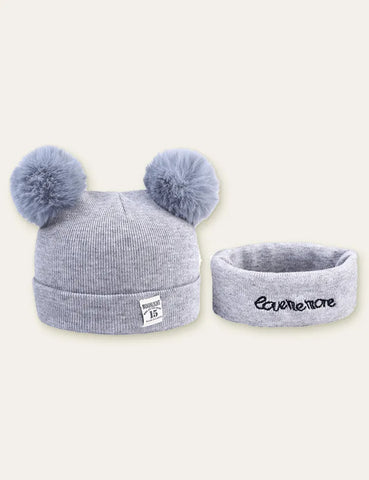 Bear Ear Hat + Scarf - Mini Taylor