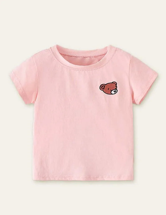 Bear Embroidered T-shirt - Mini Taylor