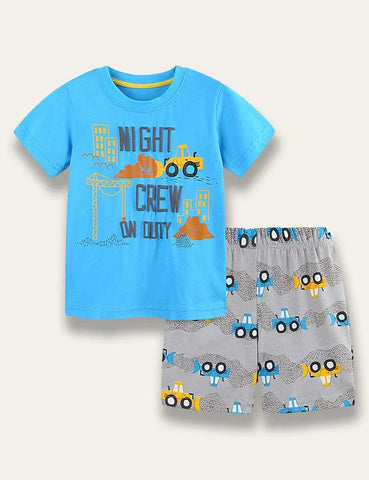 Blue Car Print Set - Mini Taylor