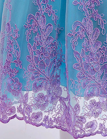 Bow Lace Stitching Party Dress - Mini Taylor