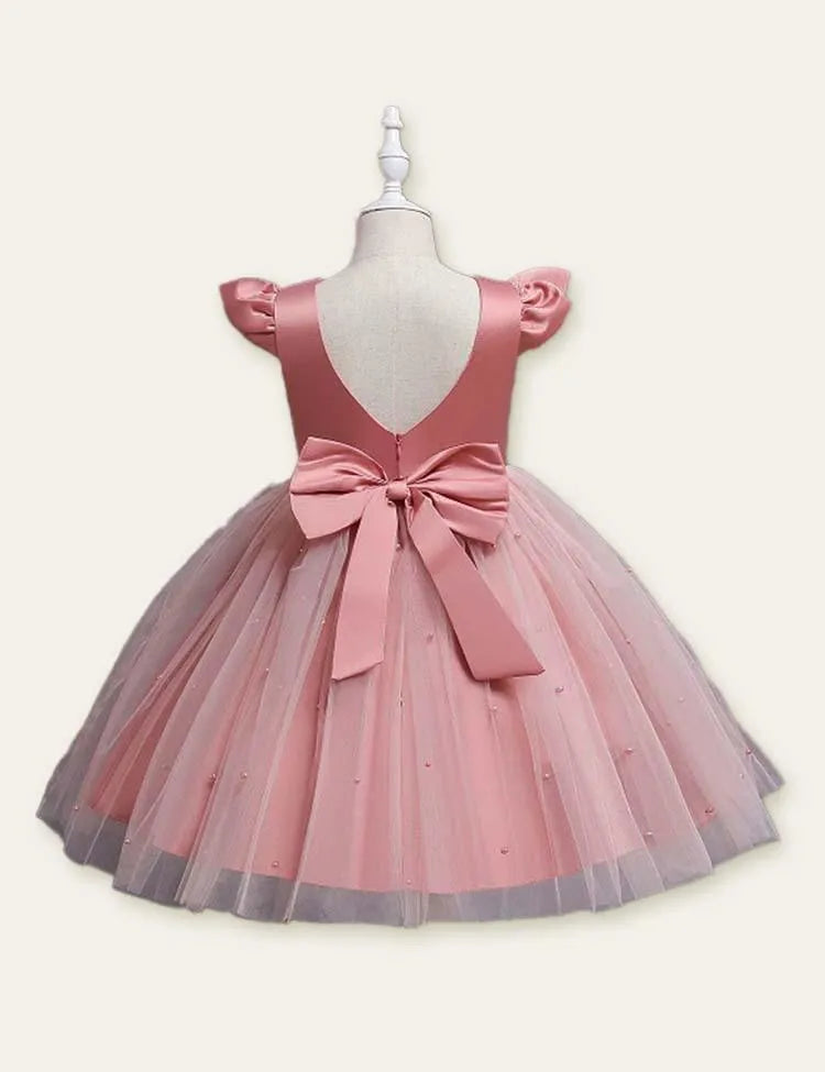 Bow Mesh Party Dress - Mini Taylor