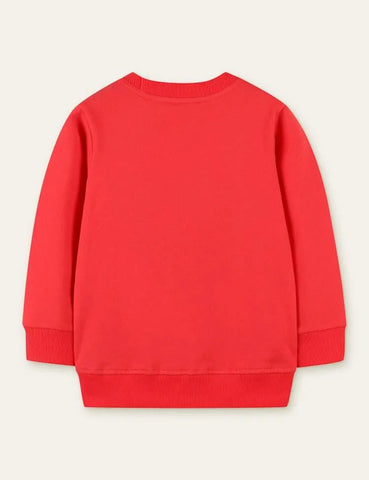 Bowknot Puppy Appliqué Sweatshirt - Mini Taylor