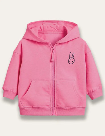 Bunny Print Hooded Coat - Mini Taylor