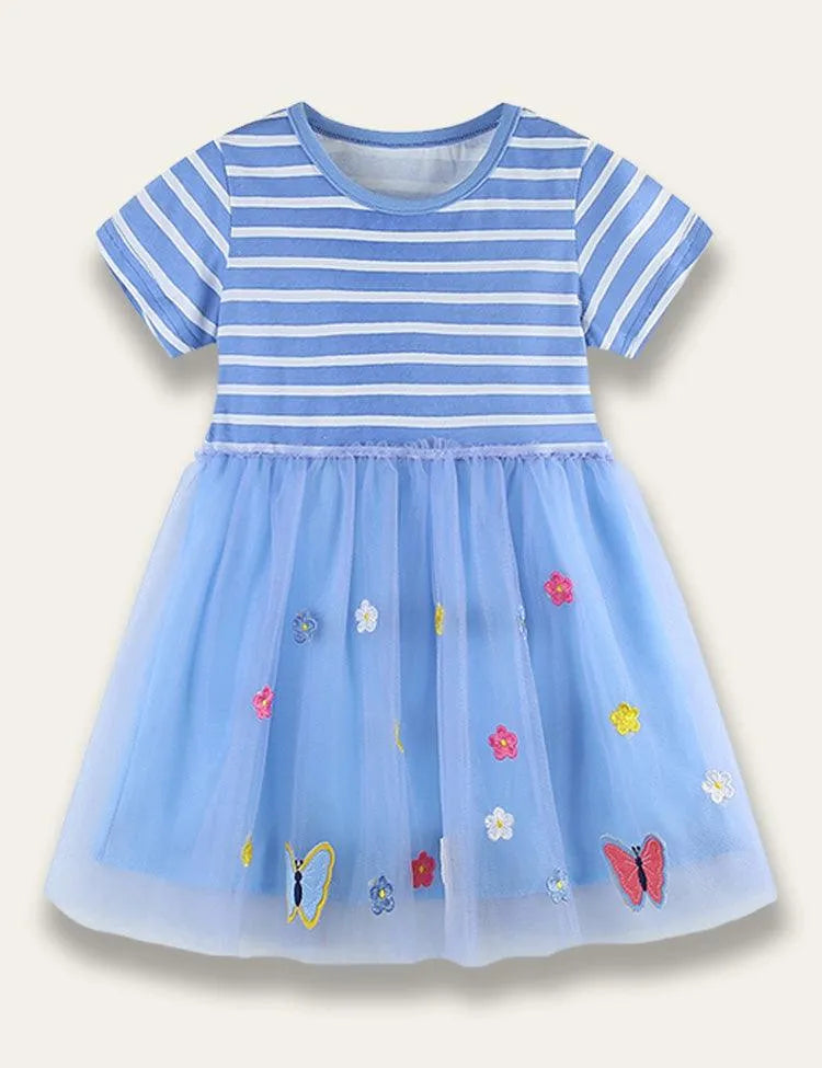 Butterfly Appliqué Tulle Dress - Mini Taylor