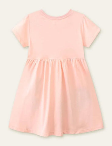 Butterfly Flower Appliqué Dress - Mini Taylor