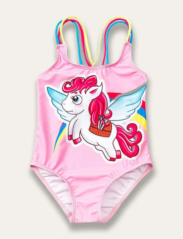 Cartoon Cute Unicorn Swimsuit - Mini Taylor