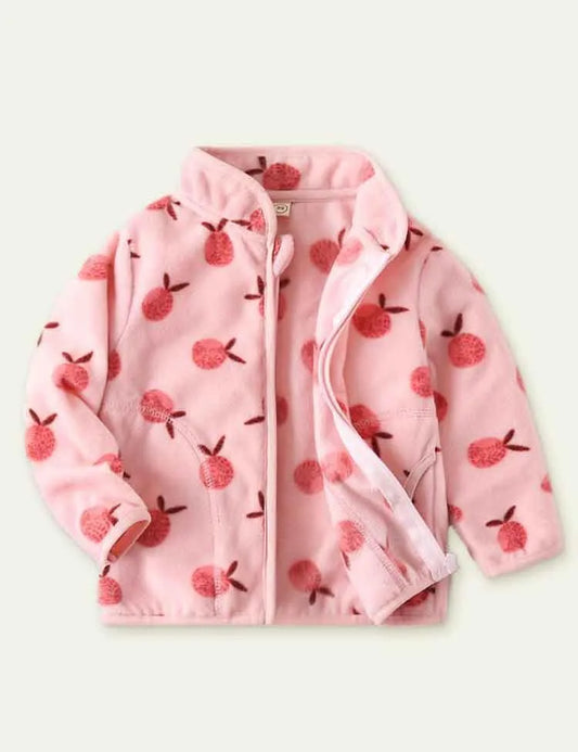 Cartoon Print Polar Fleece Jacket - Mini Taylor