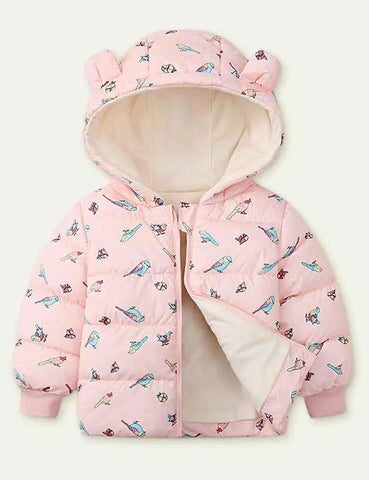 Cartoon Printed down Cotton-Padded Jacket - Mini Taylor