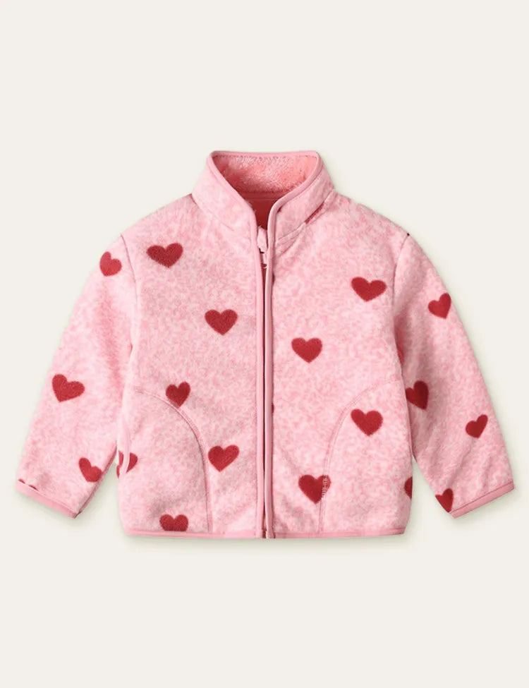 Cartoon Printed Fleece Jacket - Mini Taylor