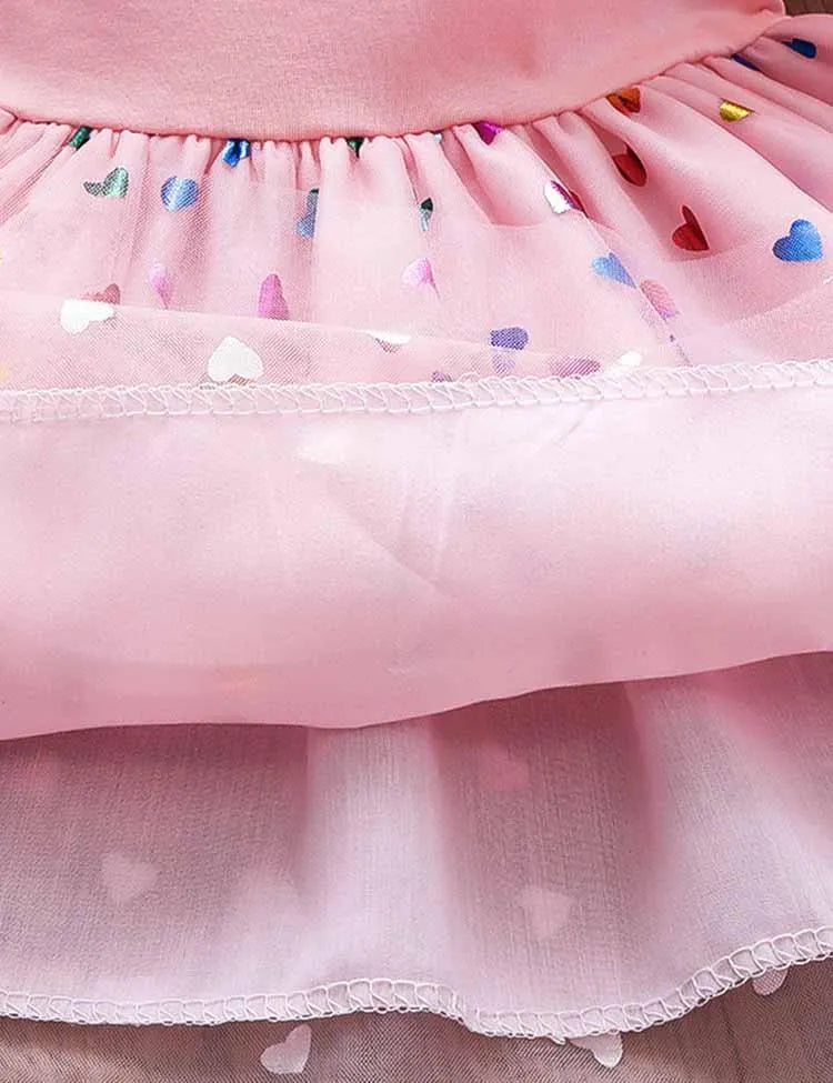 Cartoon Unicorn Heart Tulle Dress - Mini Taylor