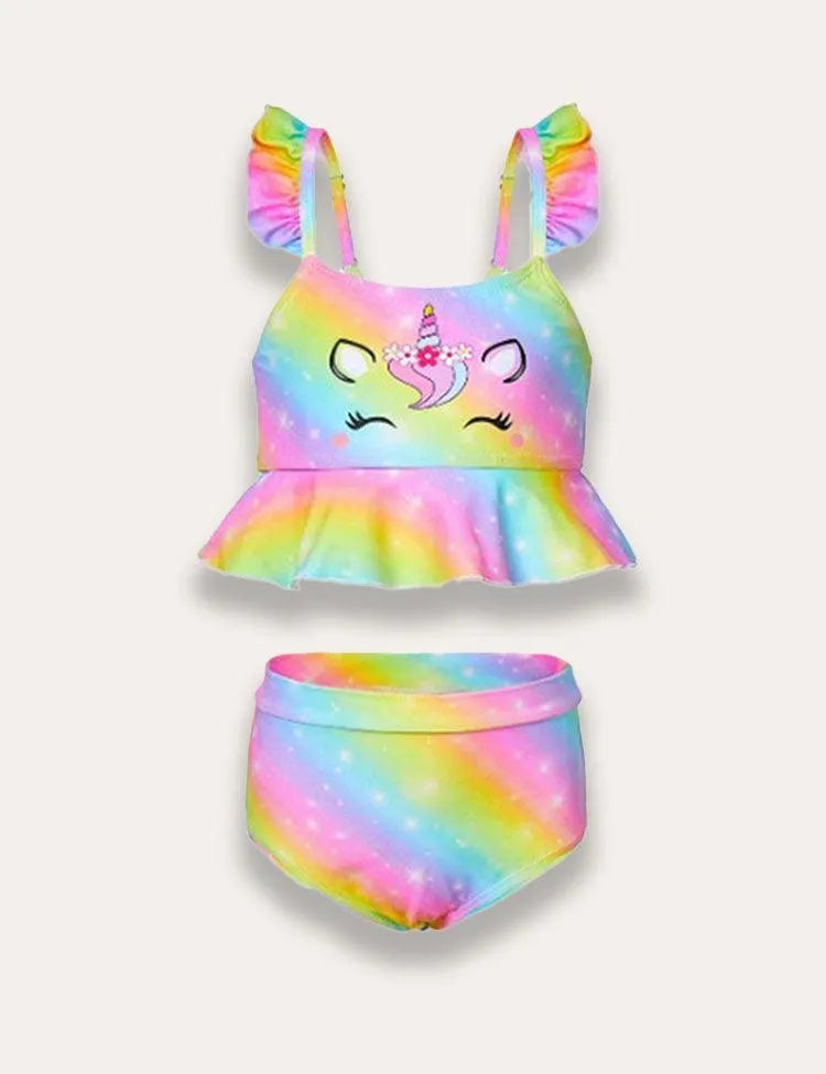 Cartoon Unicorn Split Swimsuit - Mini Taylor