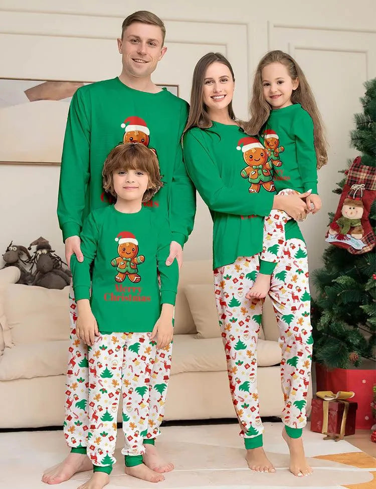 Christmas Gingerbread Man Family Matching Pajamas - Mini Taylor