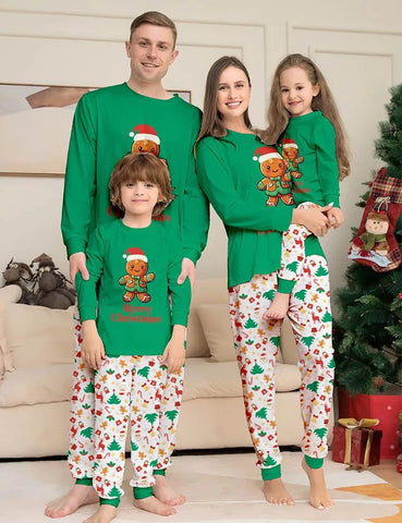 Christmas Gingerbread Man Family Matching Pajamas - Mini Taylor