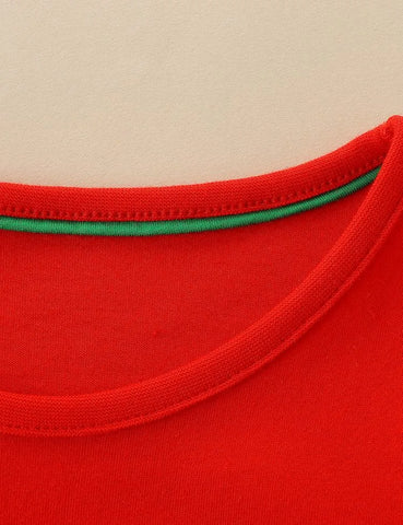 Christmas Tree Puppy Appliqué Gift Embroidered Dress - Mini Berni