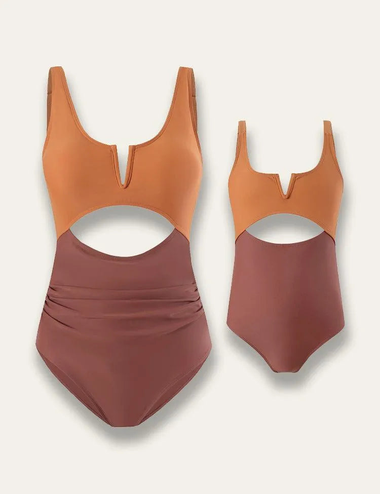 Color Block Family Matching Swim Suit - Mini Taylor
