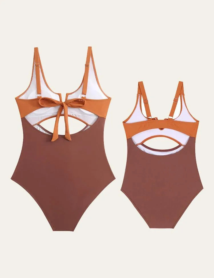 Color Block Family Matching Swim Suit - Mini Taylor