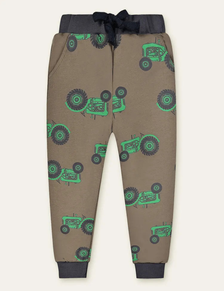 Color Cartoon Printed Sweatpants - Mini Taylor