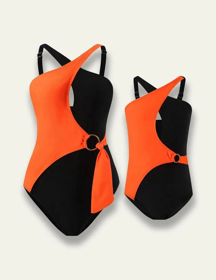 Color Patching Family Matching Swim Suit - Mini Taylor